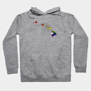 Progress pride flag - Hawaii Hoodie